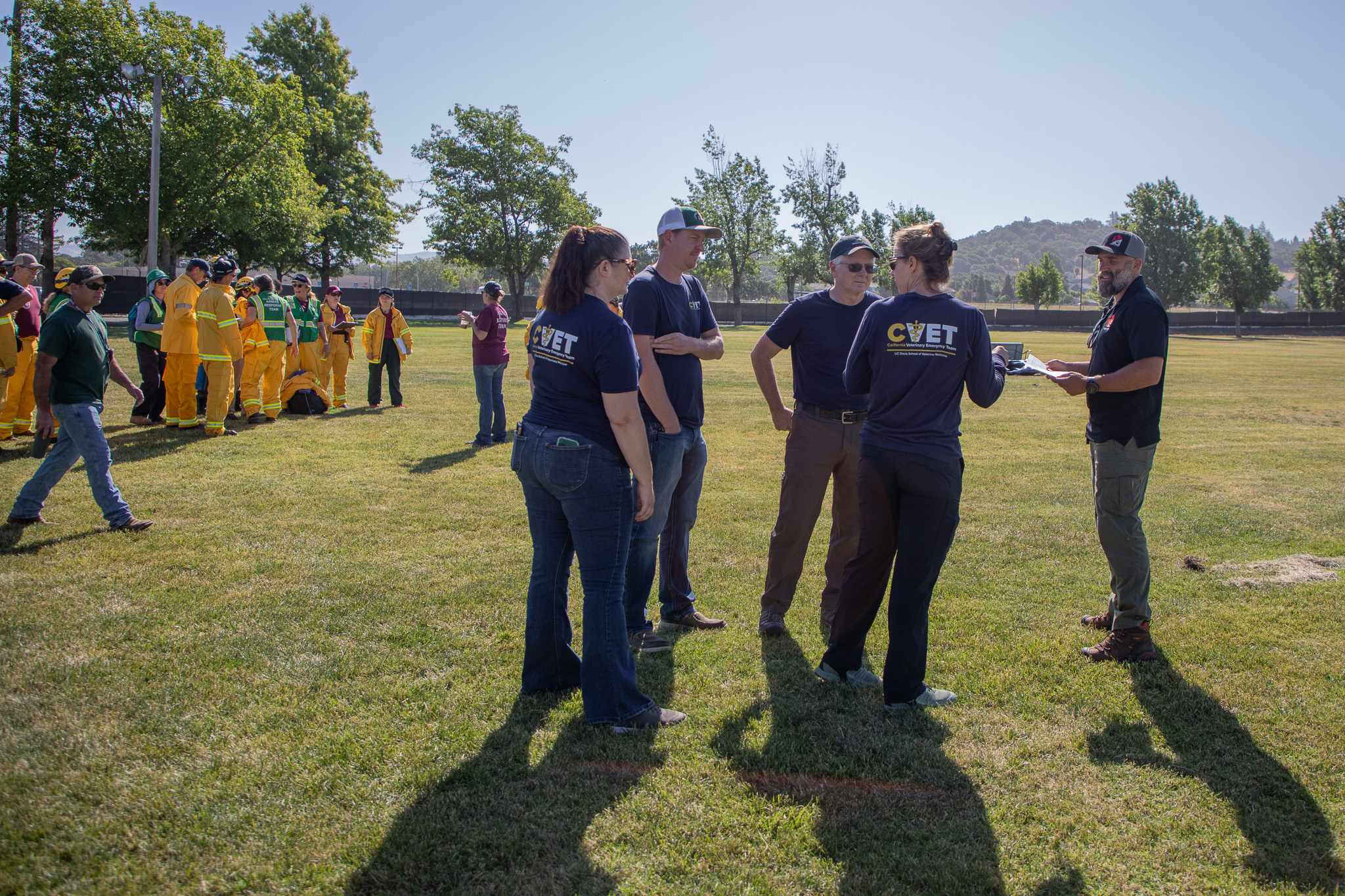 CVET working with Shelterly staff at Sonoma earthquake exercise 2025