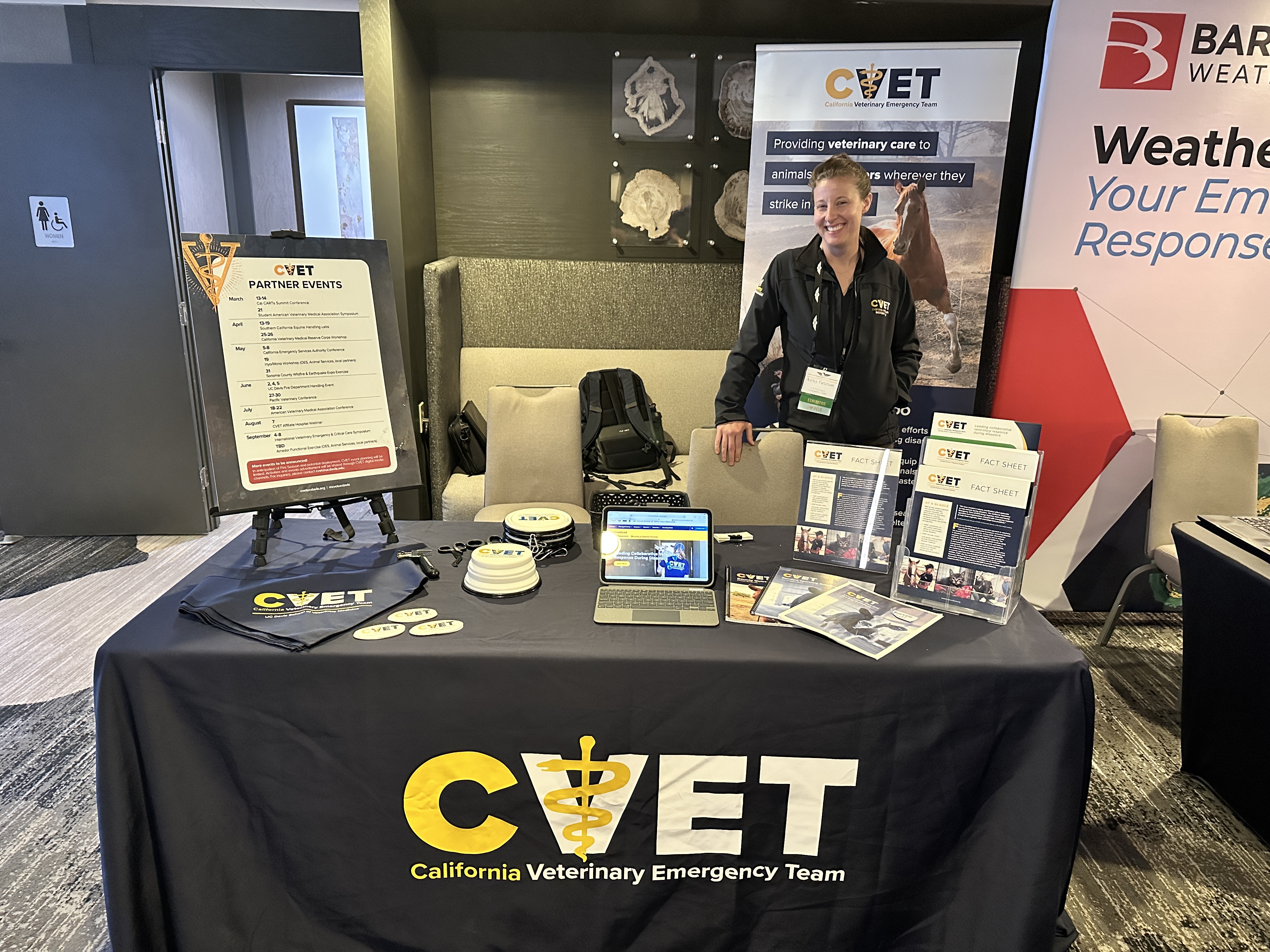 Ashley Patterson tabling at CVET
