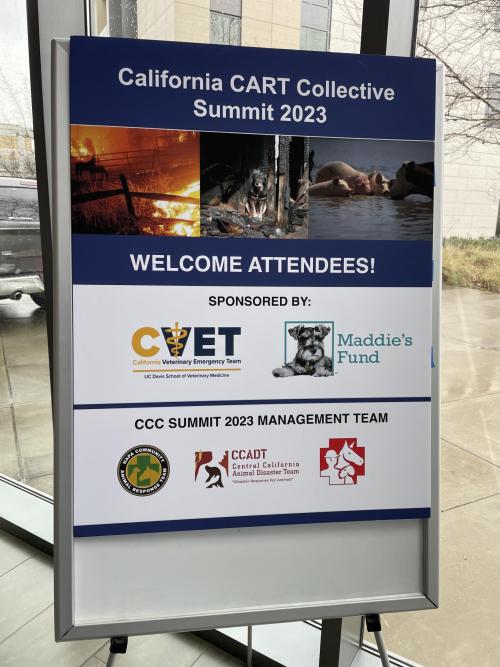 CCC summit welcome sign